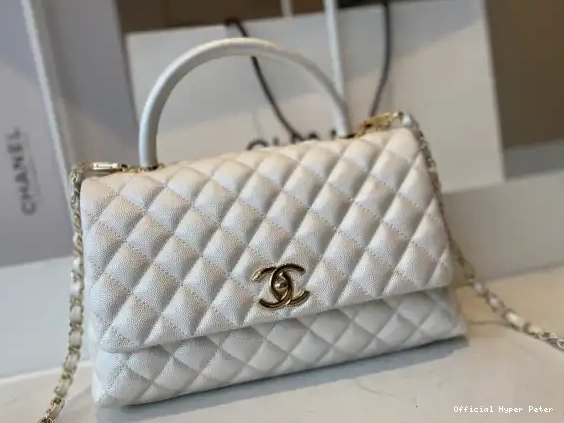 HyperPeter WITH LARGE TOP HANDLE CHANEL BAG FLAP 0518
